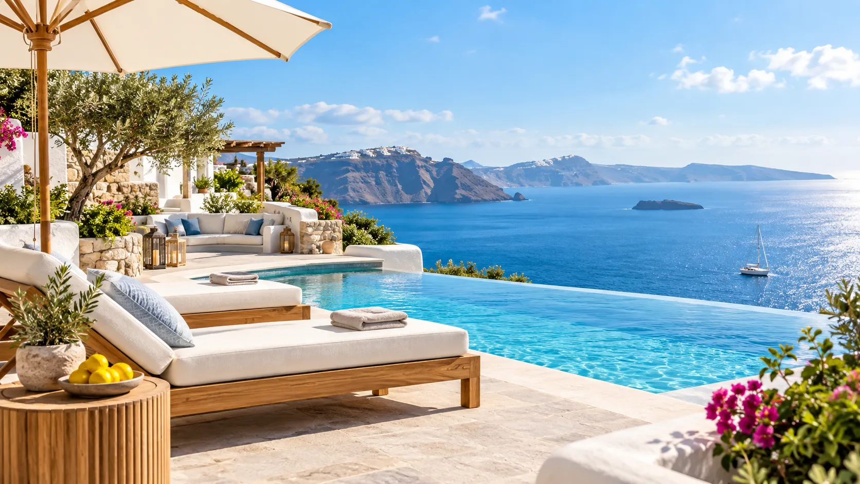 Hochwertige Unterkunft am Meer als Inspiration für einen Inselurlaub mit Trip.com